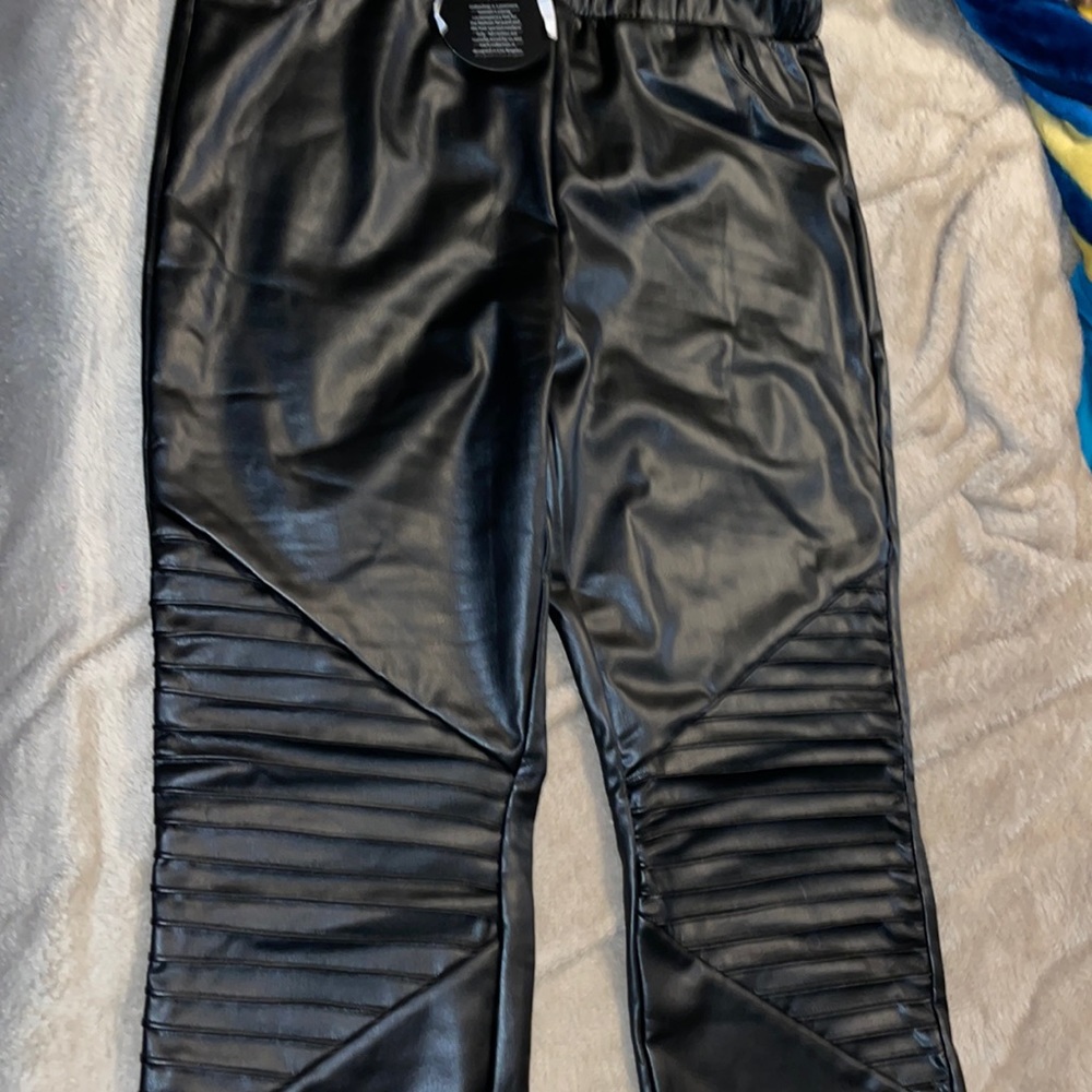 Faux Leather Moto leggings